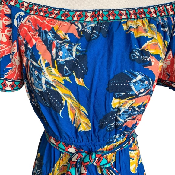 Flying Tomato Off Shoulder Maxi High Low Dress Size Small - Picture 9 of 16